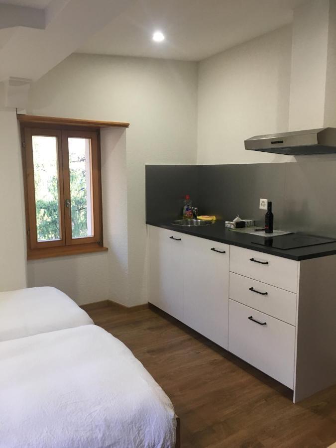 La Dent-Du-Midi Hotel & Restaurant Saint-Maurice Dış mekan fotoğraf